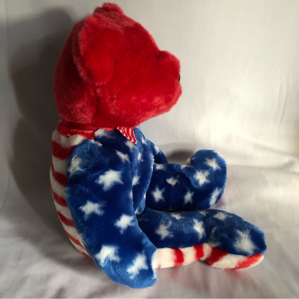 2002 Ty Beanie Buddy Liberty with RED Head - Picture 6 of 12